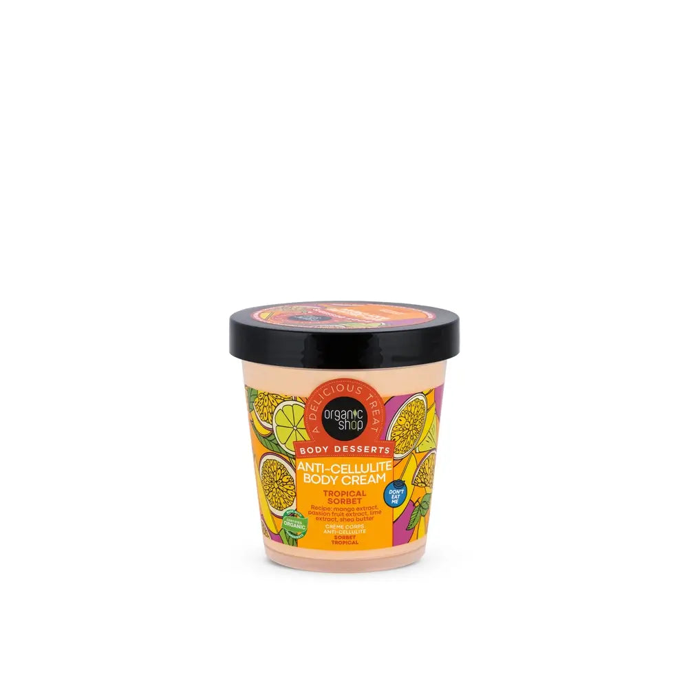 Organic Shop Tělový krém proti celulitíde s vôňou tropického sorbetu, 450 ml 