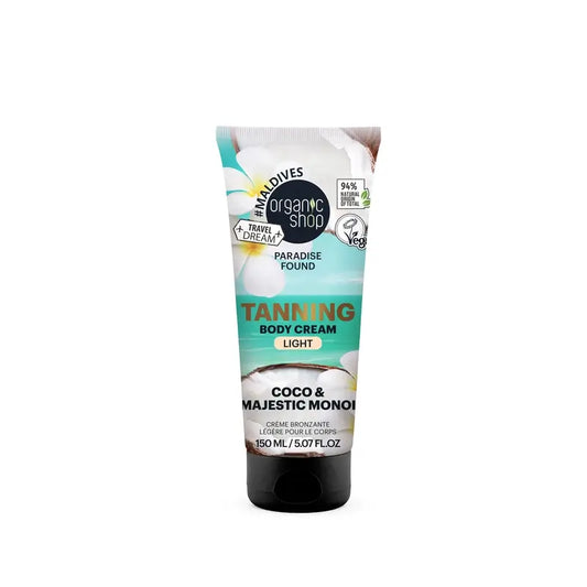 Organic Shop samoopaľovací krém – svetlý odtieň, 150 ml