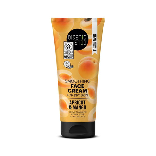 Organic Shop – ľahký denný krém na suchú pleť s marhuľou a mangom od Organic Shop, 50 ml 