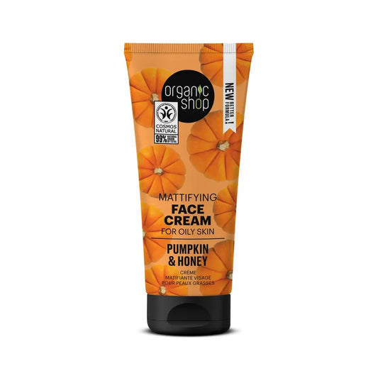 Organic Shop Matujúci krém na tvár pre mastnú pleť s tekvicou a medom od Organic Shop, 50 ml 