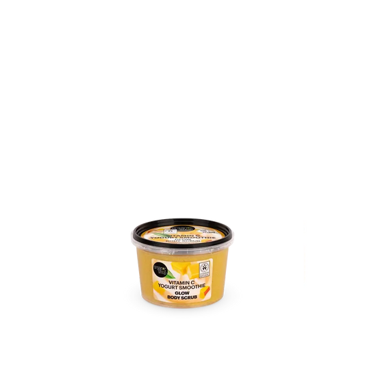 Organic Shop Telový peeling s efektom žiarivosti – jogurtový kokteil s vitamínom C, 250 ml 