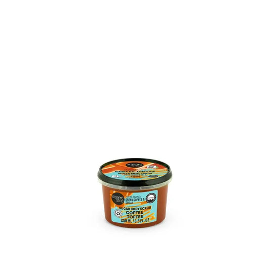 Organic Shop Telový peeling s cukrom Coffee Toffee, 250 ml