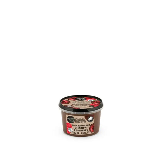 Organic Shop Telový peeling s kakaom a malinami Choco & Raspberry, 250 ml