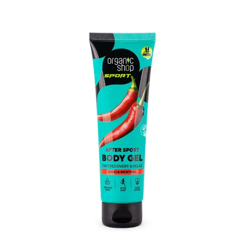 Organic Shop Uvoľňujúci telový gél After Sport pre rýchlu regeneráciu, 75 ml