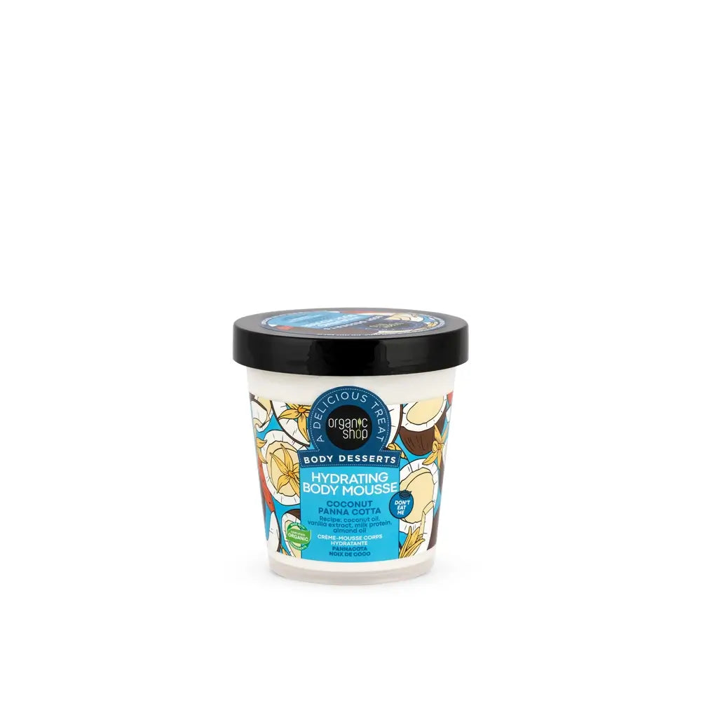 Organic Shop Hydratačná telová pena Panna Cotta s kokosom, 450 ml 