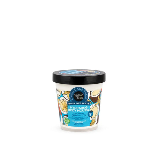 Organic Shop Hydratačná telová pena Panna Cotta s kokosom, 450 ml 