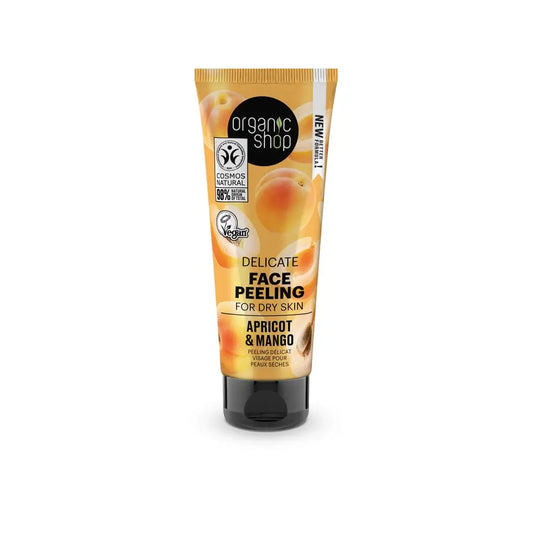 Organic Shop Jemný pleťový peeling pre suchú pleť s marhuľou a mangom od Organic Shop, 75 ml 