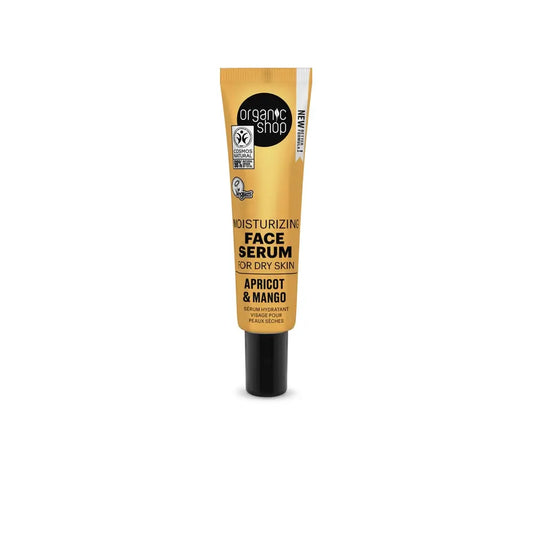 Organic Shop Hydratačné pleťové sérum pre suchú pleť s marhuľou a mangom od Organic Shop, 30 ml 