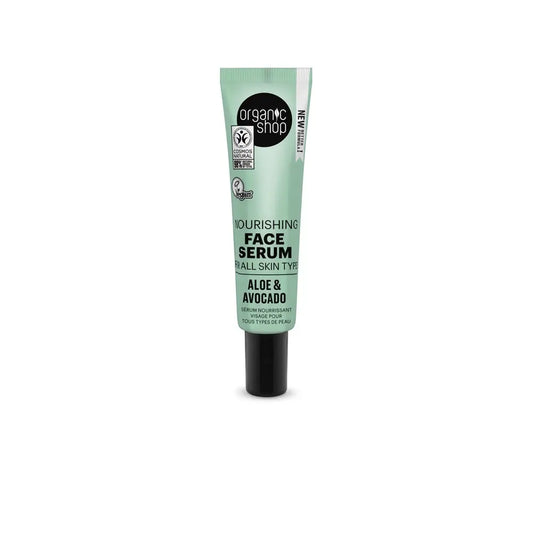 Organic Shop Hydratačné pleťové sérum pre všetky typy pleti s avokádom a aloe vera od Organic Shop, 30 ml 