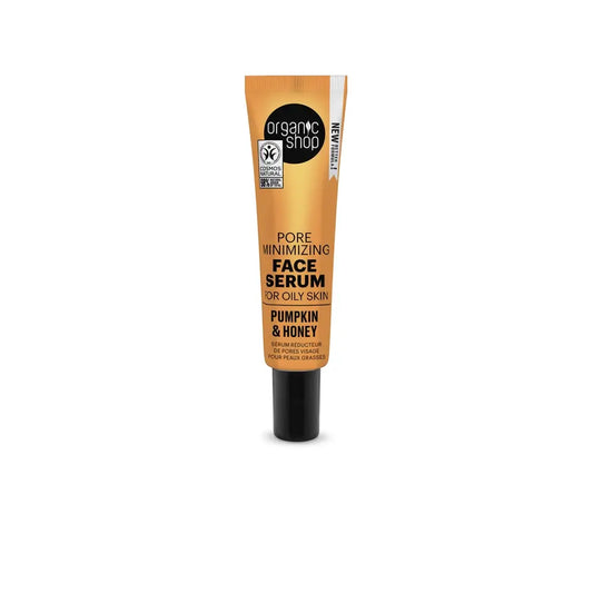Organic Shop Pleťové sérum na zmenšenie pórov pre mastnú pleť s tekvicou a medom od Organic Shop, 30 ml 