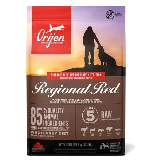 Orijen Canine Adult Regional Red 6 kg – krmivo pre psov