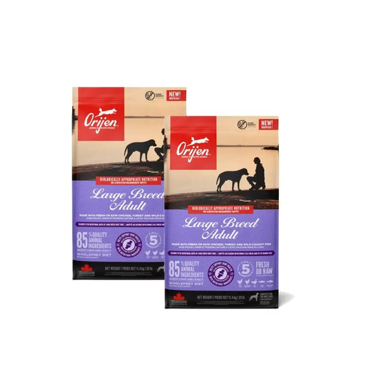 Orijen Canine Large Breed, balenie 11 ks, 2 x 4 kg