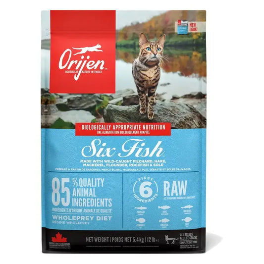 Orijen Feline Adult 6 Rýb 5,4 kg  krmivo pre mačky