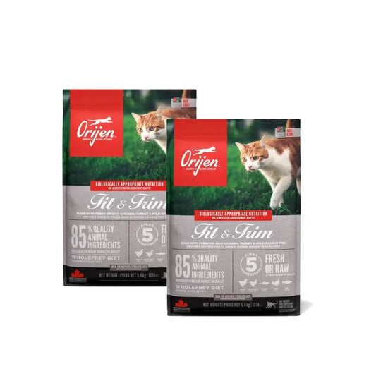 Orijen Feline Adult Fit Trim 5,4 kg krmivo pre mačky, balenie po 2 kusoch