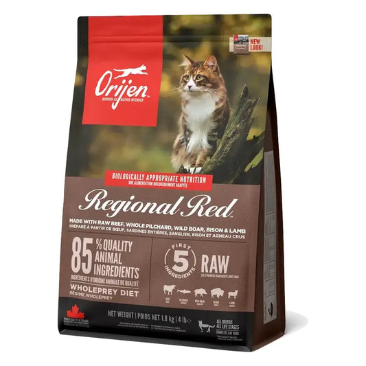 Orijen Feline Regional Red 1,8 kg – krmivo pre mačky