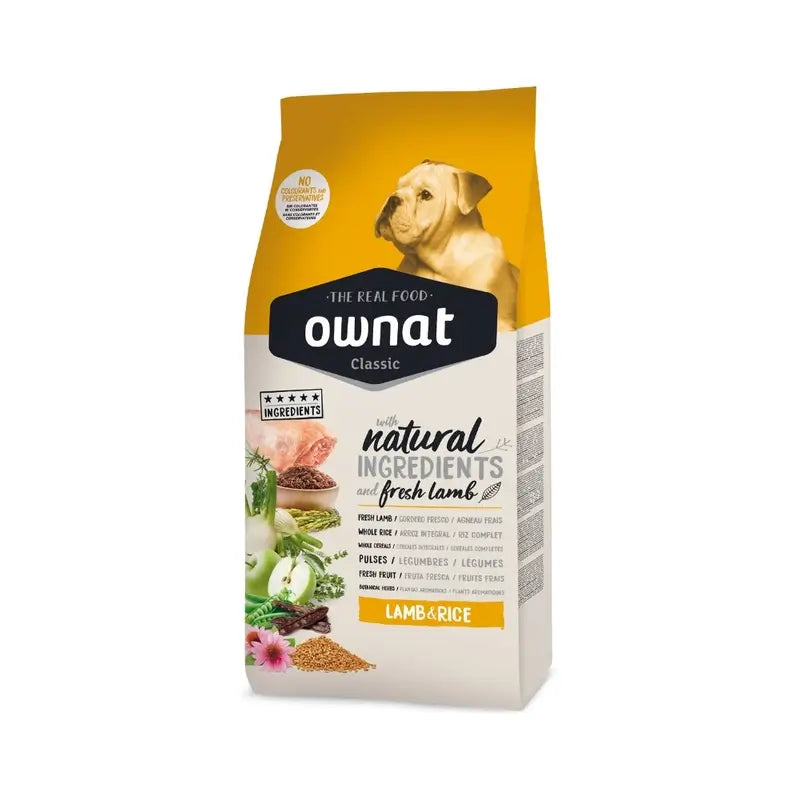 Ownat Classic Canine Adult Jahňacie mäso a ryža 12 kg 