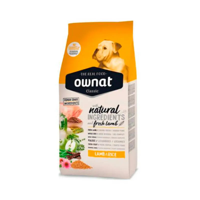 Ownat Classic Canine Adult Jahňacie mäso a ryža 4 kg, krmivo pre psov