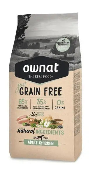 Ownat Just Canine Adult Grain Free Kuracie 3 kg, krmivo pre psov