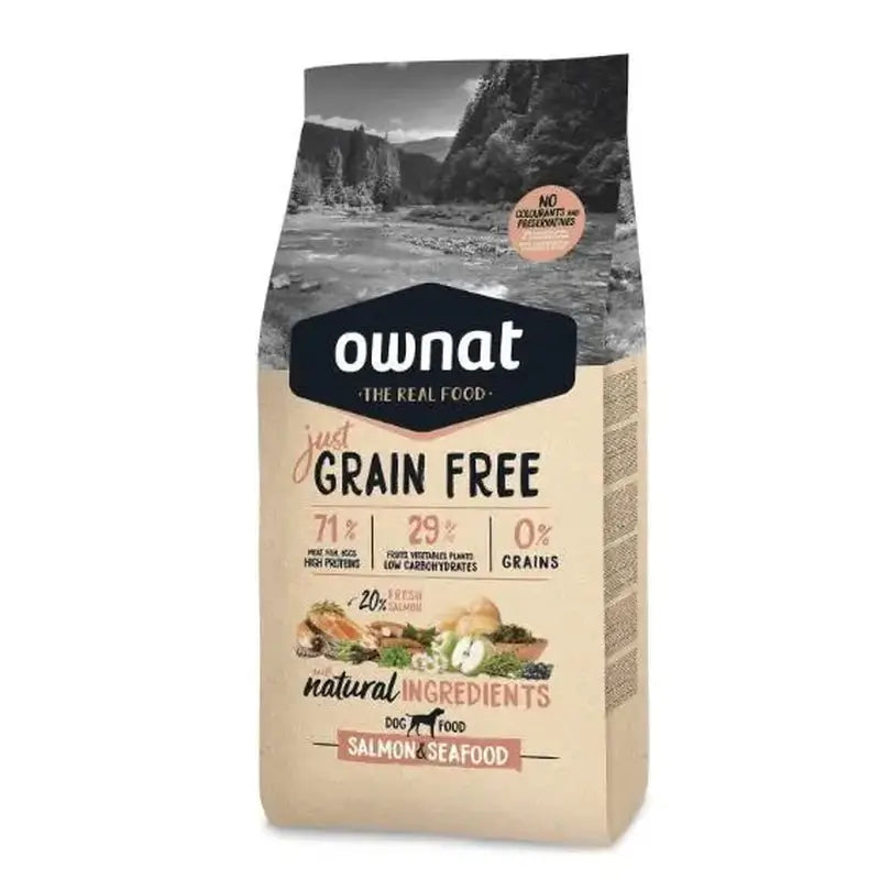 Ownat Just Canine Adult bezobilné s lososom 14 kg 