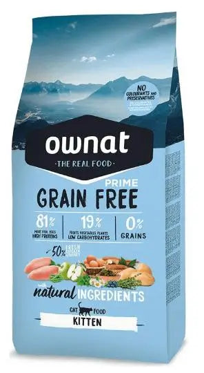 Ownat Prime Feline Kitten Grain Free 1 kg, krmivo pre mačky