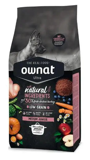 Ownat Ultra Canine Junior Medium 3 kg, krmivo pre psov