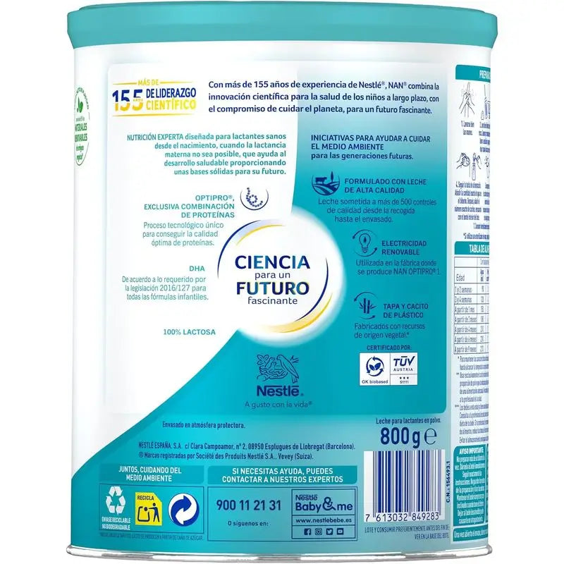Nestlé Nan Optipro 1 Začiatočné mlieko, 12 × 800 g