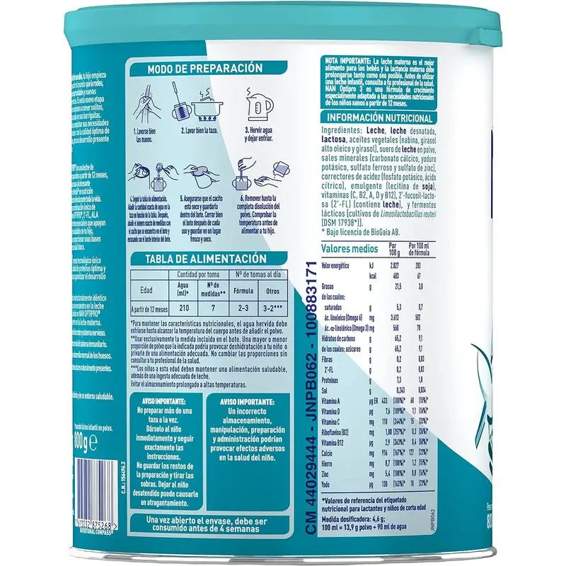 Nestlé Nan Optipro 3 Rastové mlieko, 12 x 800 g