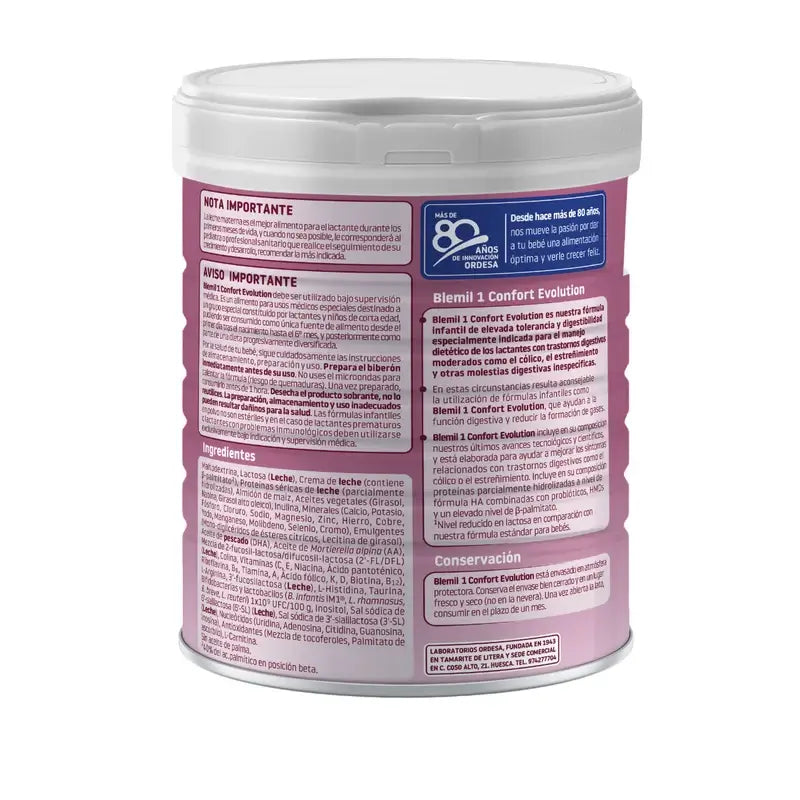 Blemil 1 Confort Evolution, balenie 2 × 800 g