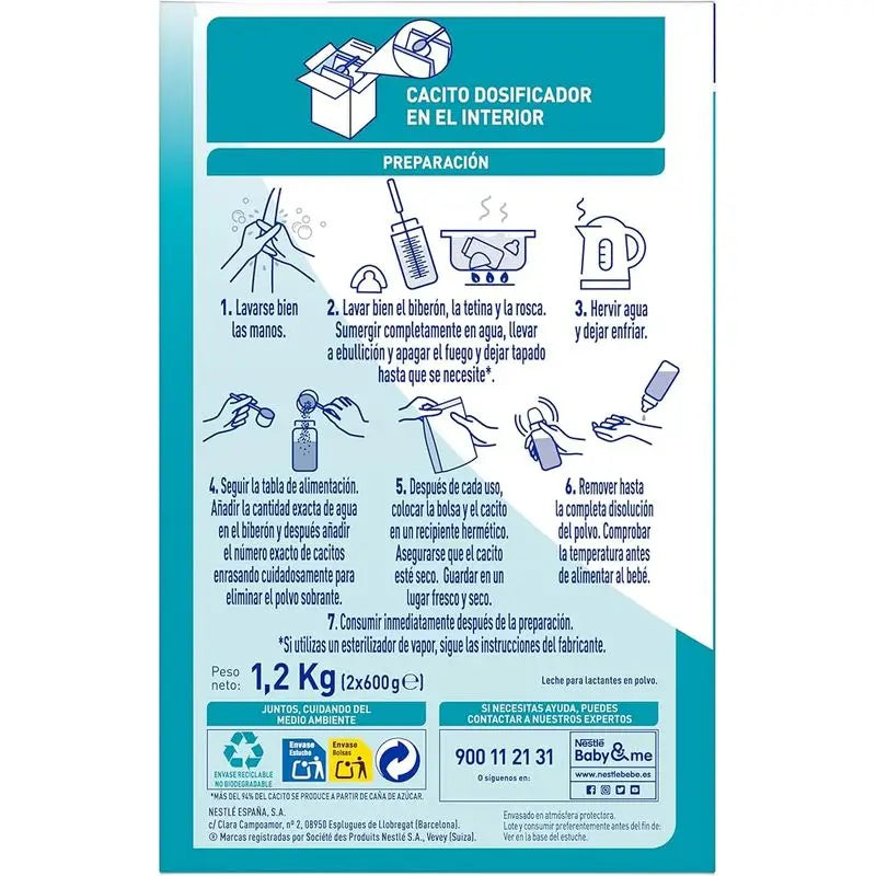 Nestlé Nan Optipro 1 Začiatočné mlieko, 4 x 1200 g