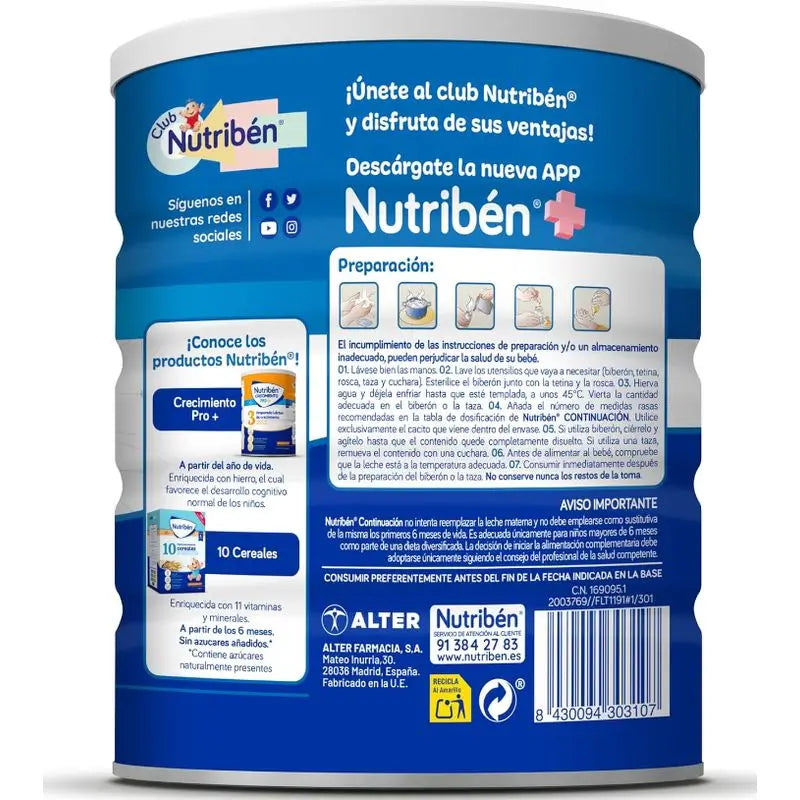 Nutribén Pro-Alfa 2 – pokračovacie mlieko, 4 × 800 g