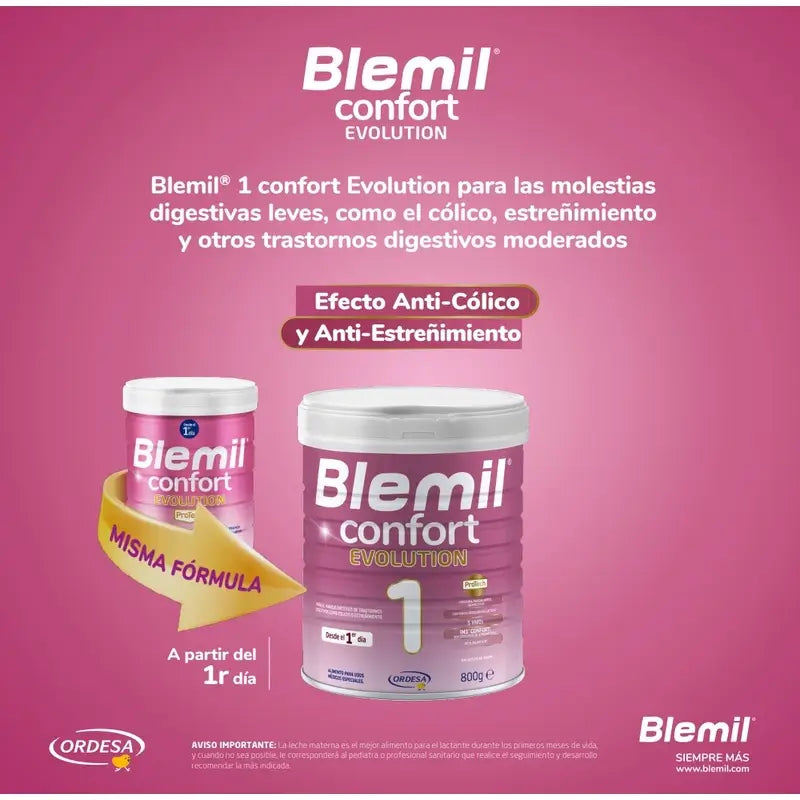 Blemil 1 Confort Evolution, balenie 4 x 800 g