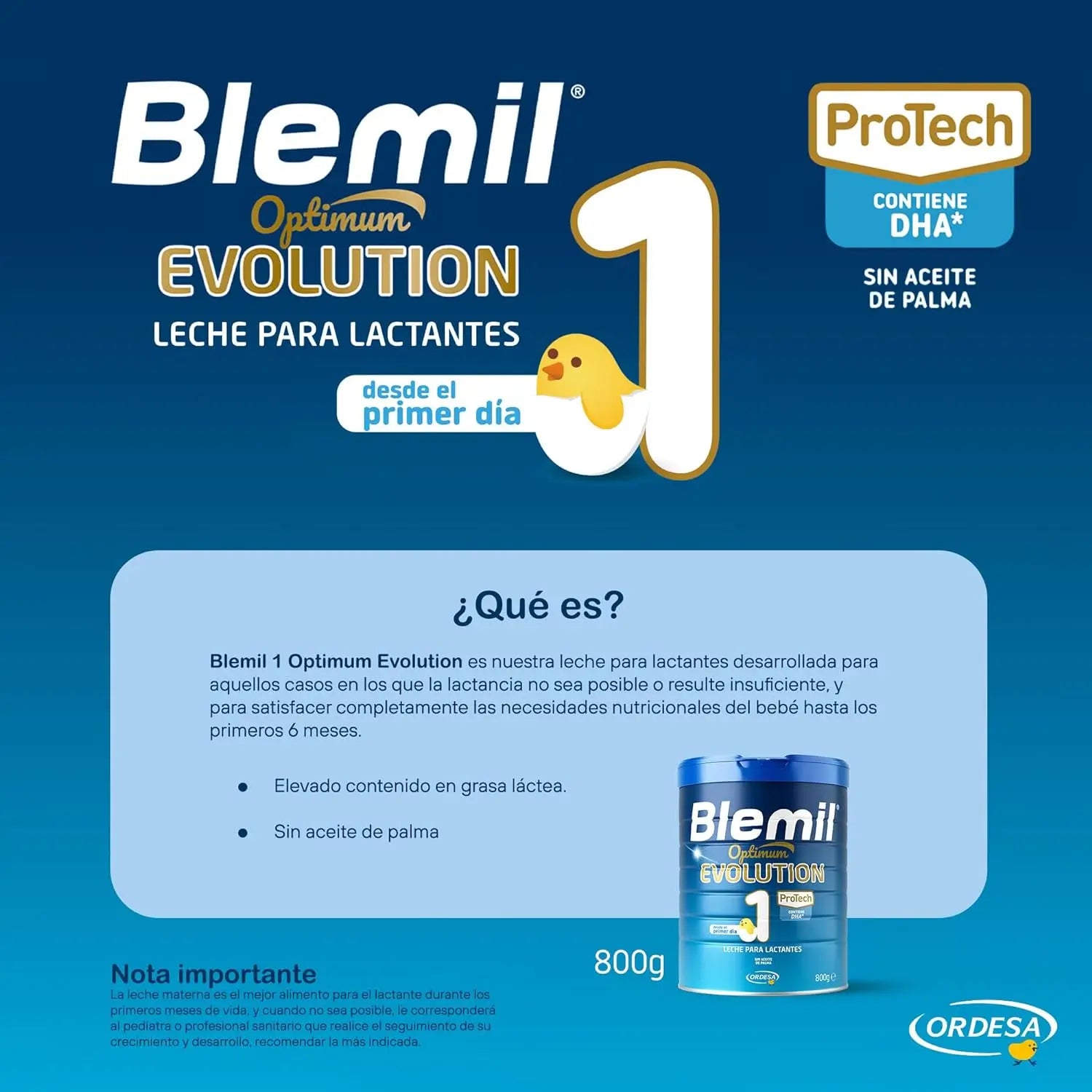 Blemil Optimum Evolution 1 – mlieko pre novorodencov, 12 × 800 g