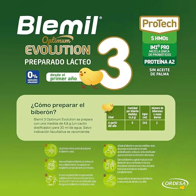 Blemil Optimum Evolution 3 – mlieko pre rastúce deti, 8 × 800 g