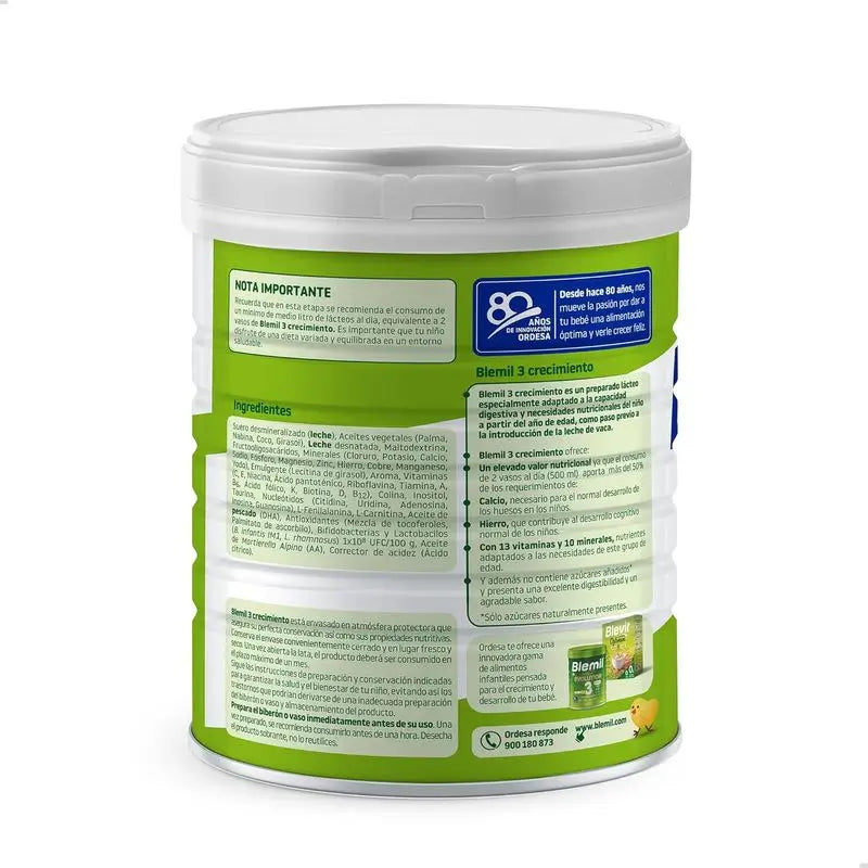 Blemil Plus 3 Rast 0 % cukru, 2x800 g
