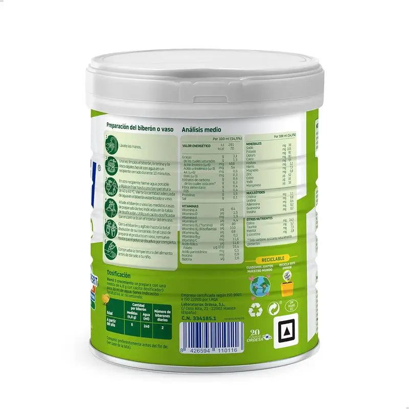 Blemil Plus 3 Rast 0 % cukru, 2x800 g