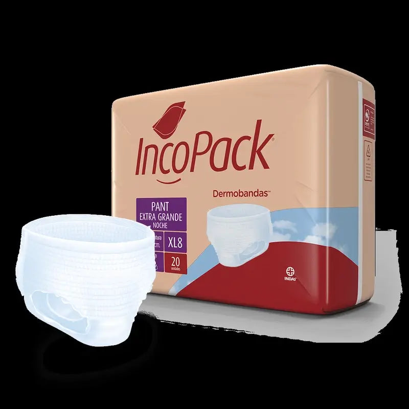 Incopack Absorpčné nočné nohavičky, veľkosť Extra Large, 80 kusov