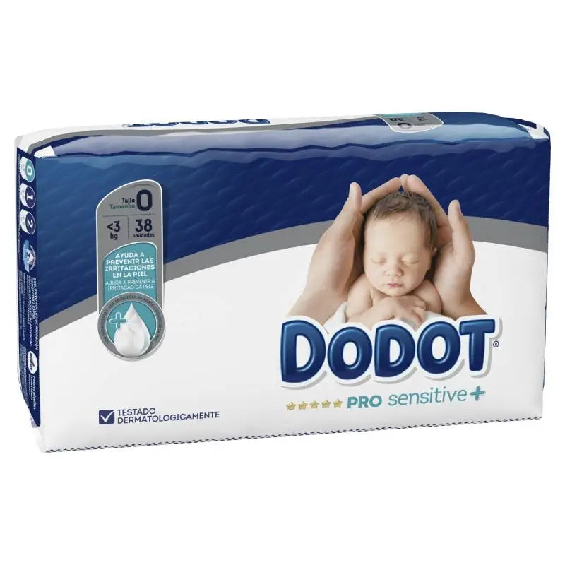 Dodot Pro Sensitive Veľkosť 0 (do 3 kg), 38 plienok