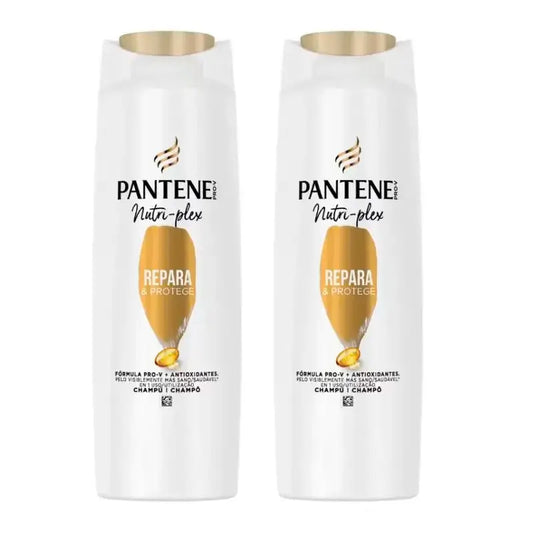 Pantene Nutri Plex šampón na regeneráciu a ochranu vlasov, balenie 2 x 385 ml