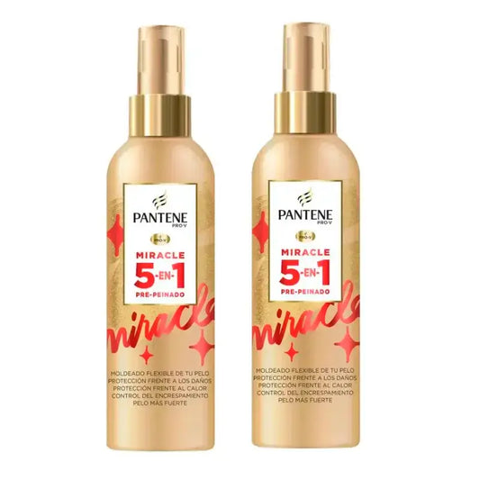 Pantene Pro-V Miracle 5 v 1 sprej na prípravu vlasov pred česaním, balenie 2 x 200 ml