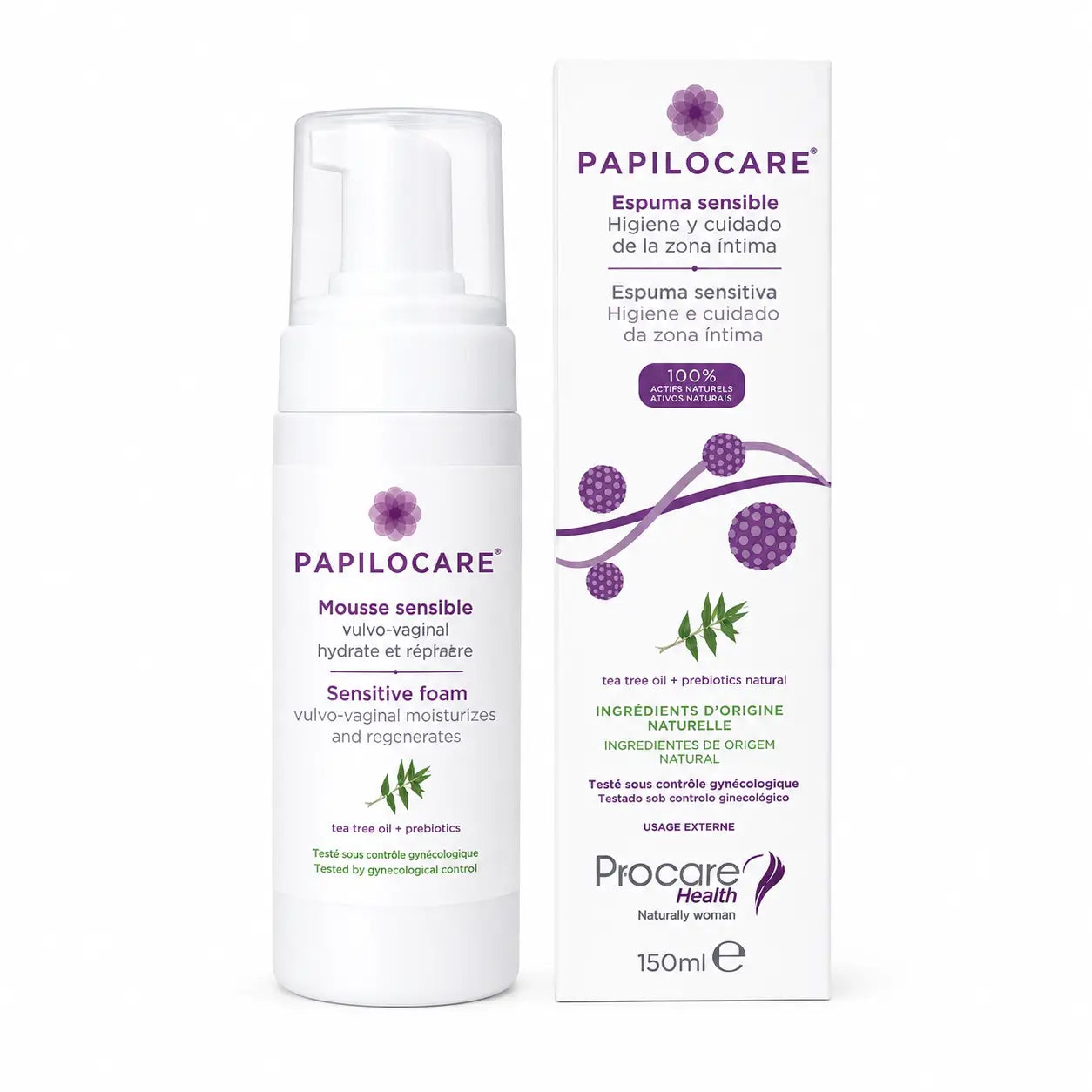 Papilocare Citlivá pena, fľaša 150 ml