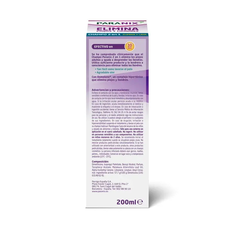 Paranix šampón na odstránenie, 200 ml