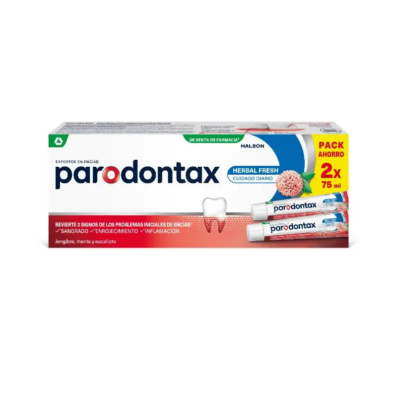 Parodontax Herbal Fresh zubná pasta na starostlivosť o ďasná, 2x75 ml