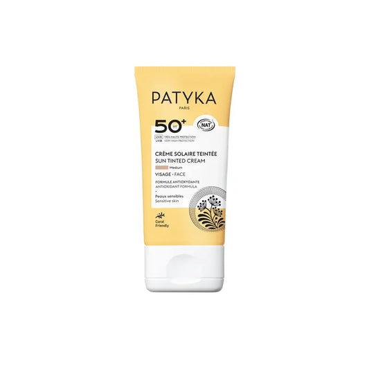 Patyka Tónovací opaľovací krém na tvár SPF 50 – stredný odtieň, 40 ml