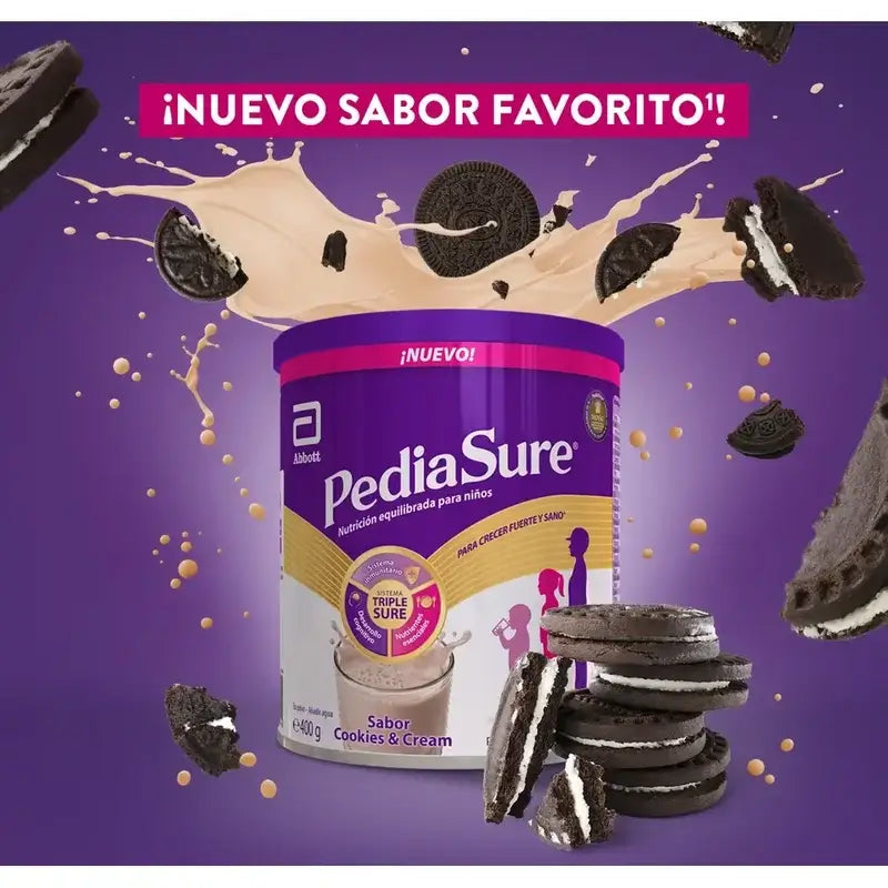 Pediasure Cookies & Cream + čokoládový nápoj pre deti, 850 g + 4 fľaše čokoládového nápoja po 220 ml