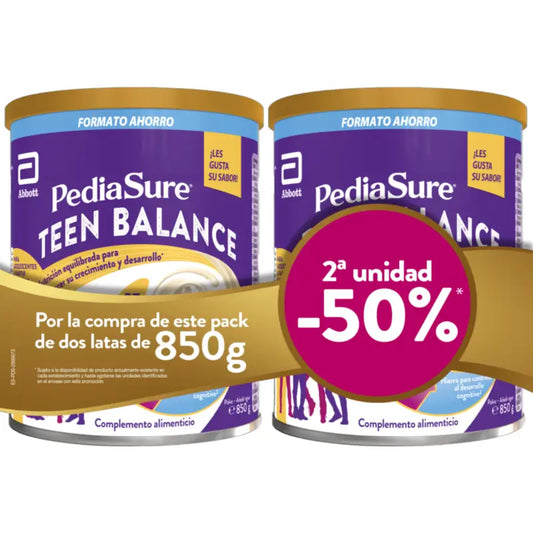 Balíček Pediasure Teen Balance s príchuťou vanilky 2x850 g