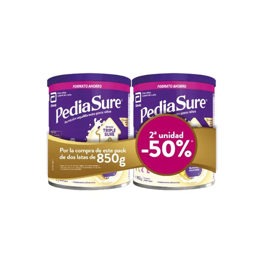 Pediasure balenie Pediasure s príchuťou vanilky 850 g + 850 g, 2080 gramov