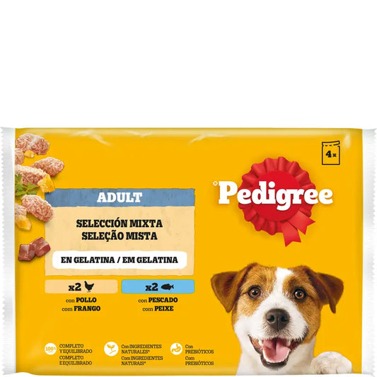 Pedigree vrecúška, balenie po 4 ks, kuracie a jahňacie, 13 × 4 × 100