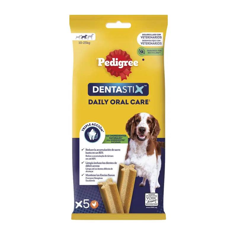 Pedigree Dentastix pre stredné plemená, balenie 10 × 180 g