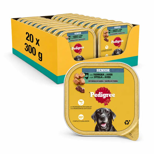 Pedigree Tarrina Senior, balenie 20 × 300 g