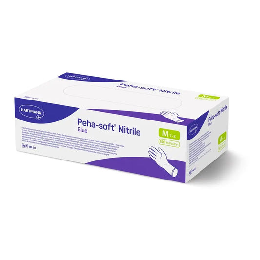 Peha-Soft Nitrilové rukavice, modré, veľkosť M, 150 kusov